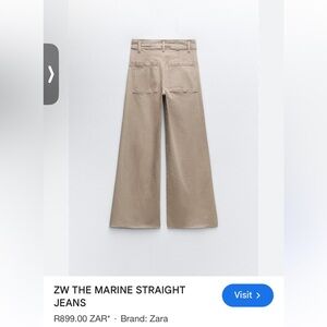 Marine pants Zara high rise